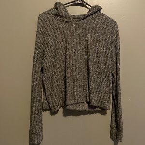 American Eagle grey long sleeve with hood size small.